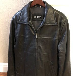 100% pure leather guess jacket